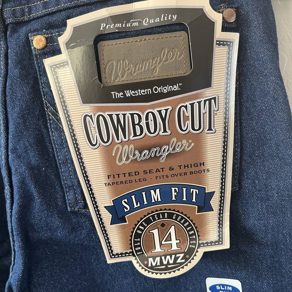 NWT Wrangler Cowboy Cut Slim Fit Jeans Women's ‎ Sz 11x32 Western Workwear Denim - Picture 7 of 10